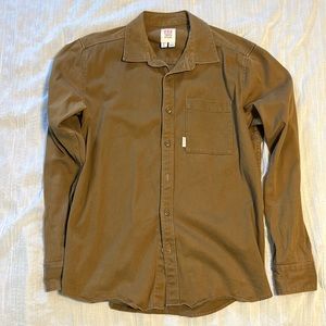 Topo Designs Utility Shirt. Tan. Size Large (Men)